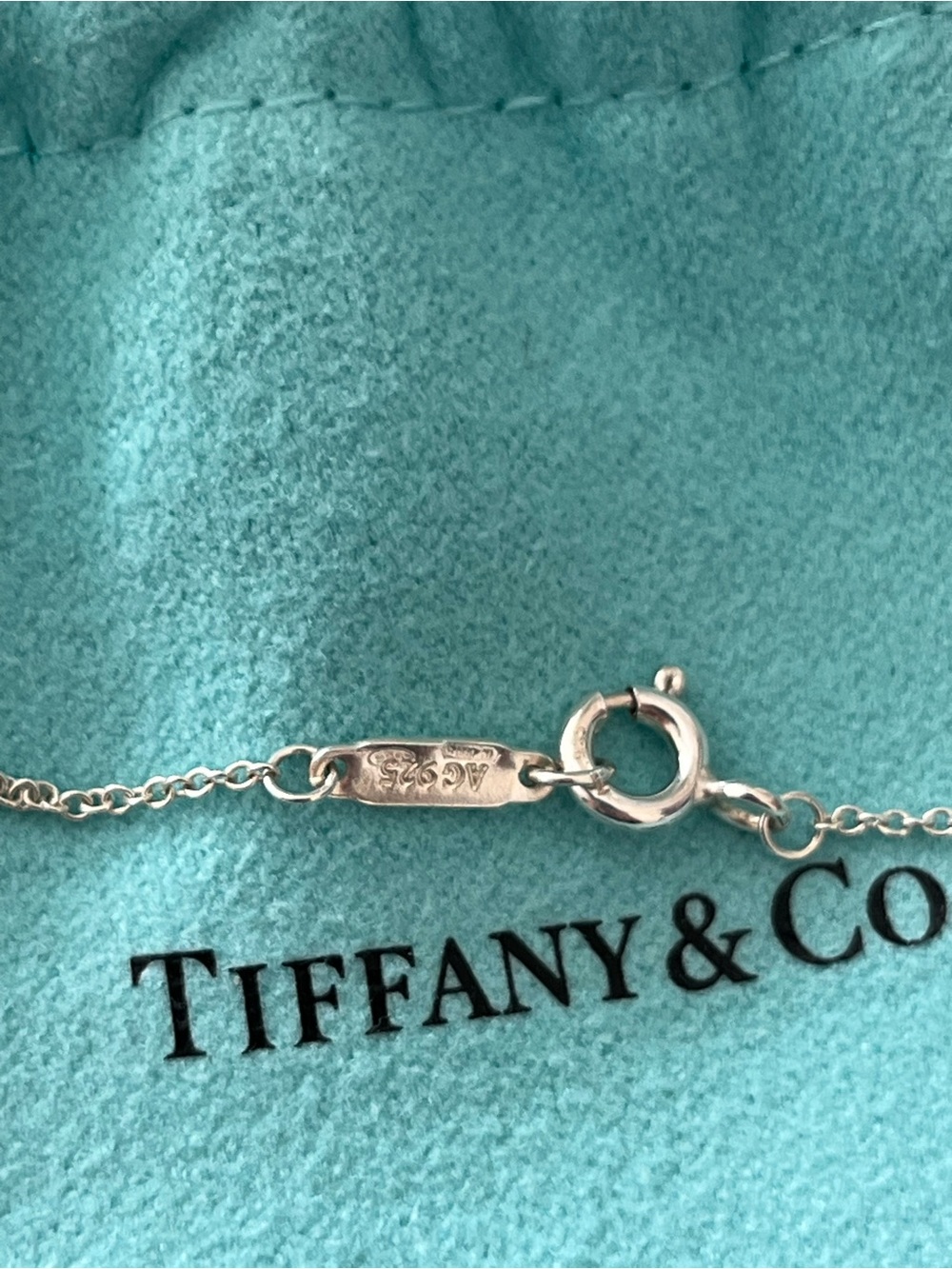 Tiffany & Co. Mini Infinity Necklace in Sterling Silver - 30-inches - Picture 3 of 5